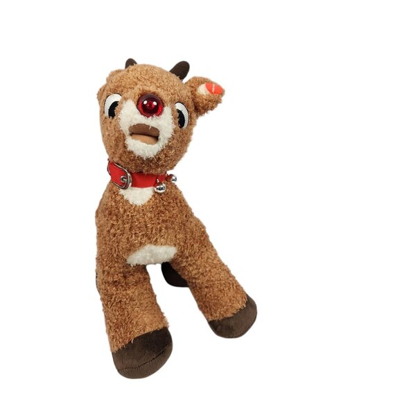 Build a Bear Rudolph w/ Collar Lights Up with Voice Tested and Works - Picture 3 of 8
